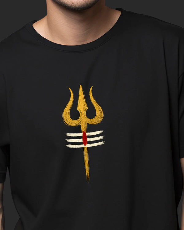 Tripundra Trishul Oversized Classic T-Shirt