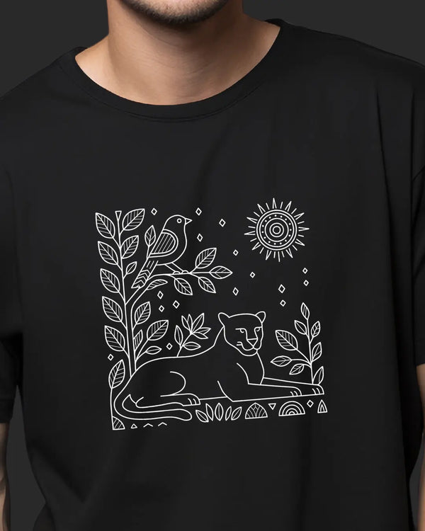 Sunlit Jungle Unisex Oversized Standard T-Shirt